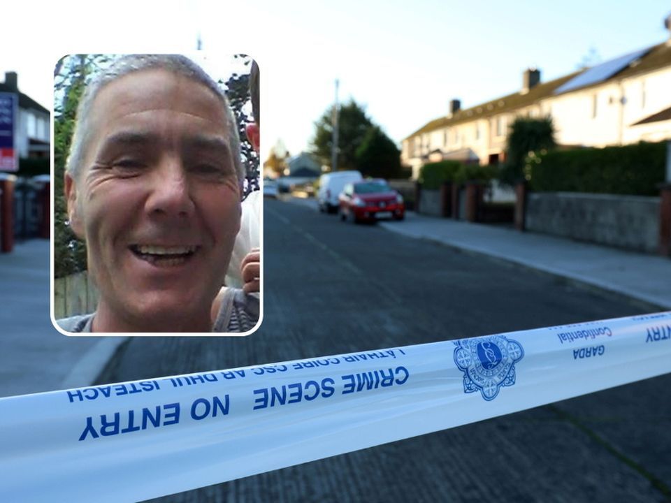 Anthony ‘Josh’ Fowler (inset) and the scene in Finglas