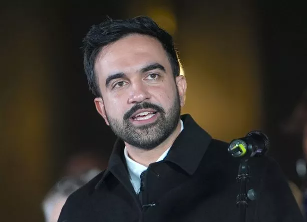 Democratic Party New York City mayoral candidate Zohran Mamdani speaks during the rally organized by New York Governor Kathy Hochul to support Attorney General Letitia 'Tish' James (D), following her indictment by the U.S. Department of Justice on October 23, 2025 in New York, United States