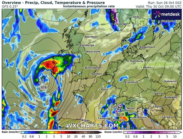 This weather system has the potential to soak the entire country