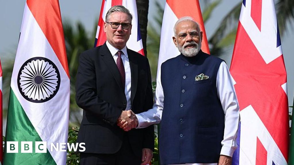 Keir Starmer meets Narendra Modi on his first visit to India
