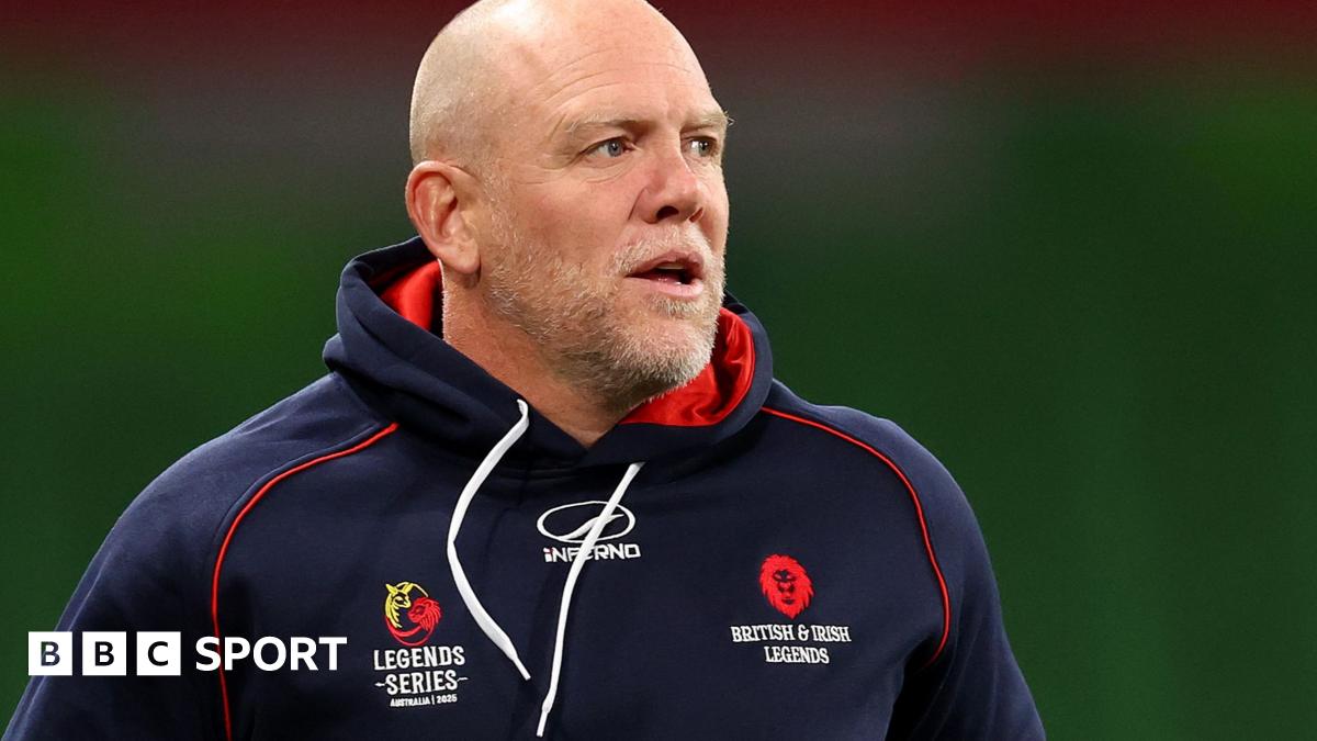 Mike Tindall in British and Irish Lions 'Legends Series' hooded top