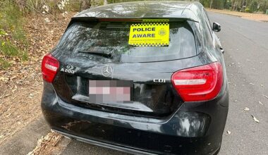 Dr Tiffant Wilkes' car remains abandoned metres away from the Kenmore Hills rental property