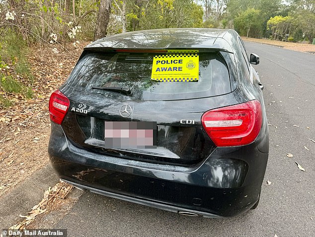Dr Tiffant Wilkes' car remains abandoned metres away from the Kenmore Hills rental property
