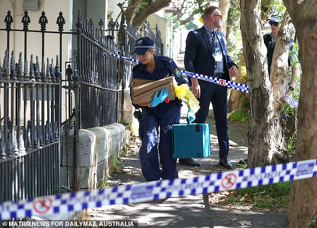 Police allege Lamarre-Condon broke into Mr Baird's Paddington house (above) in August 2023, six months before he and Mr Davies were killed