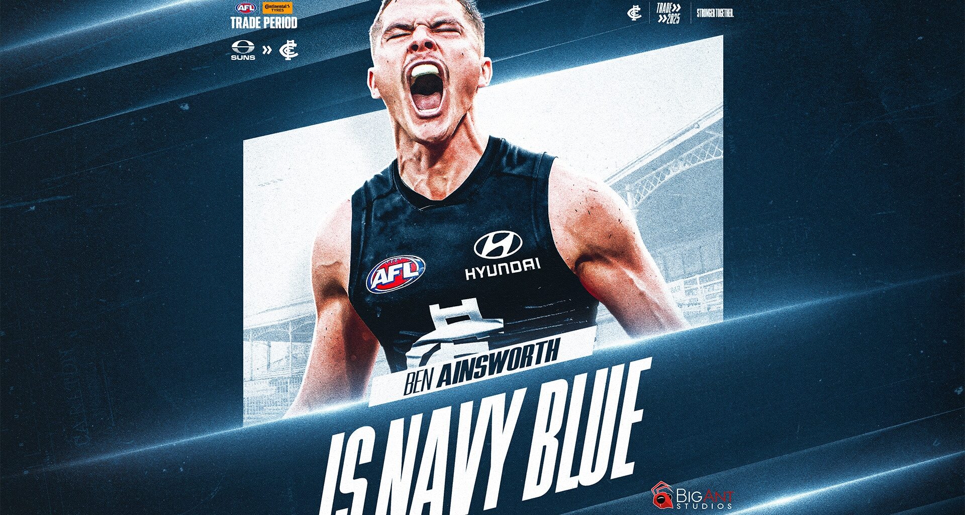 Worth the wait: Ben becomes a Blue