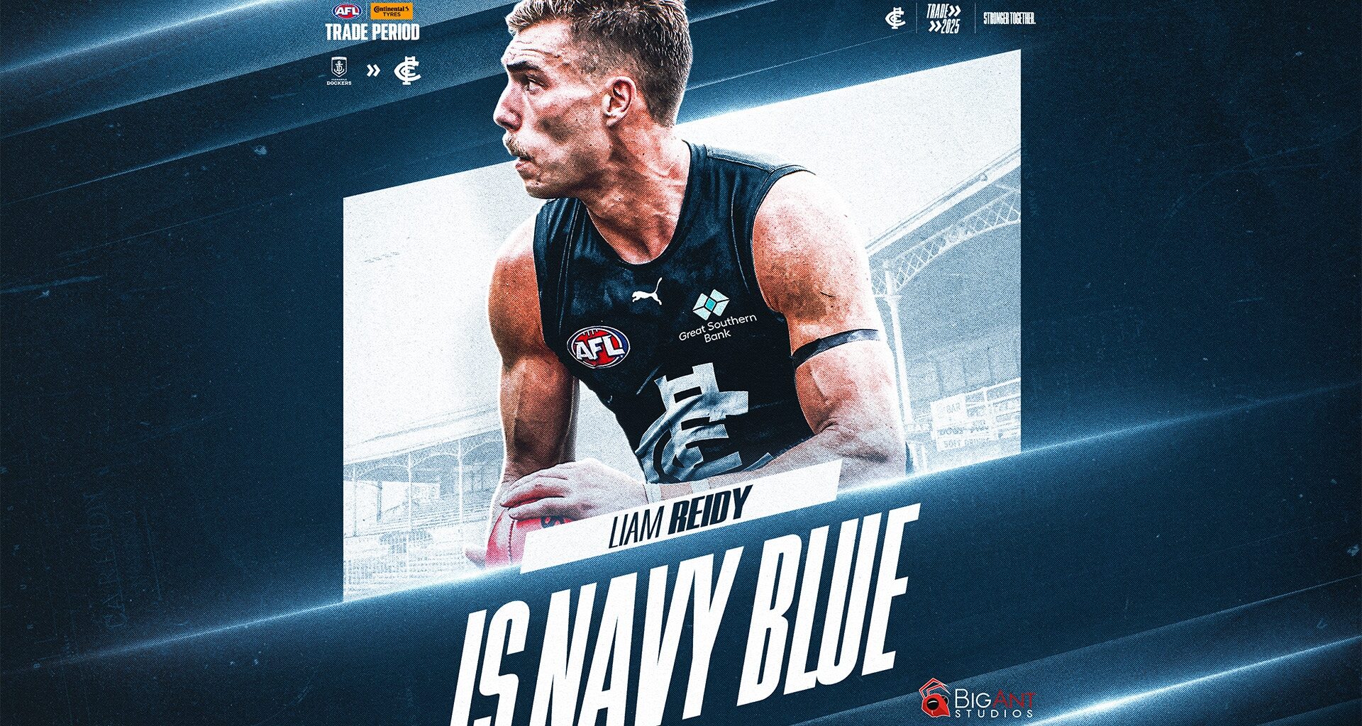 Reidy, set, go in Navy Blue