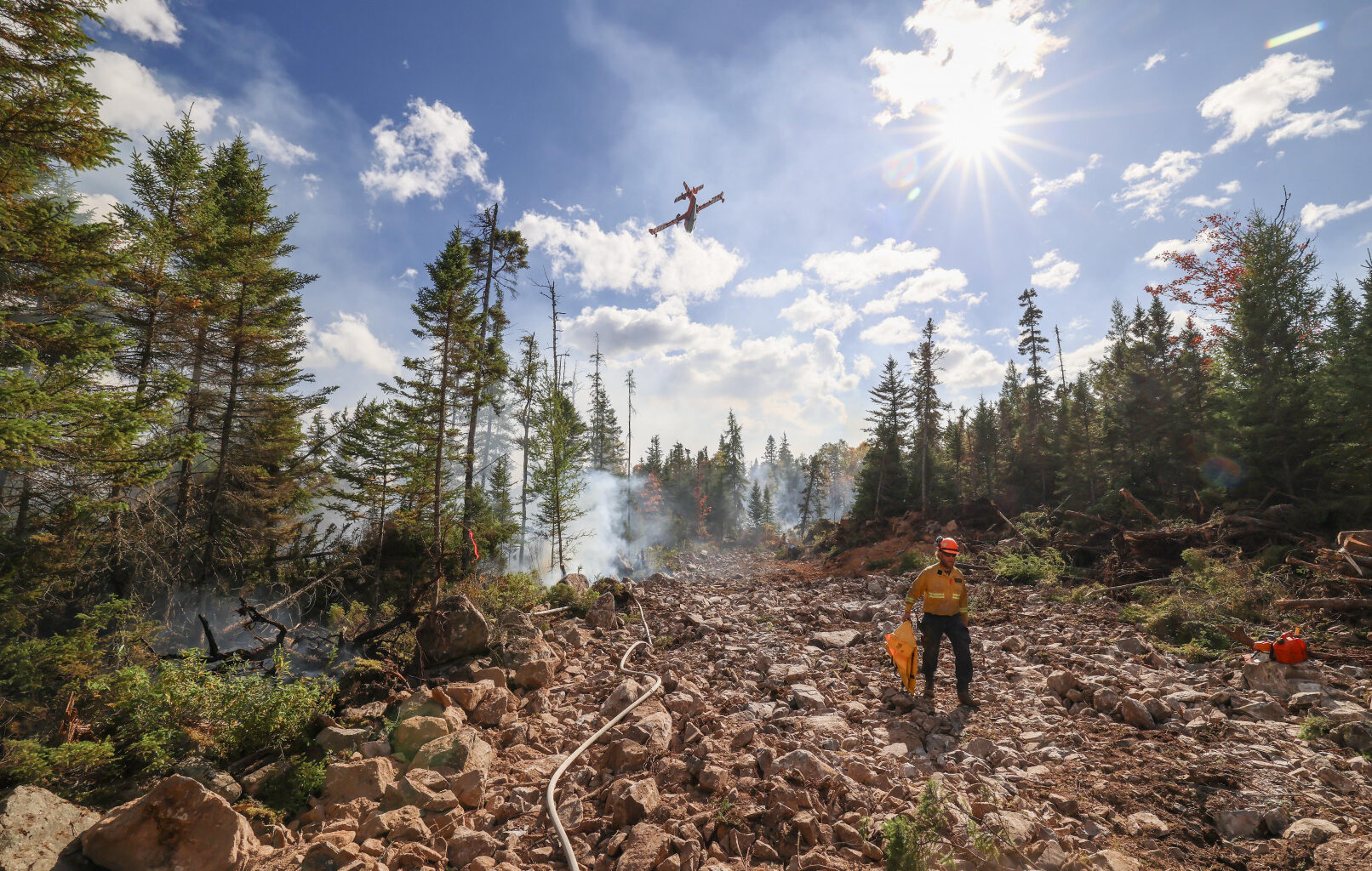 Photos From Wildfire Response at Lake George, Kings County - October 1