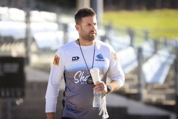 Cronulla assistant coach Josh Hannay will join the Titans as head coach in 2026.