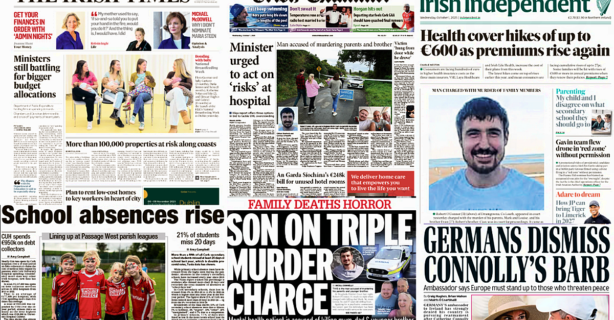 What the papers say: Wednesday's front pages