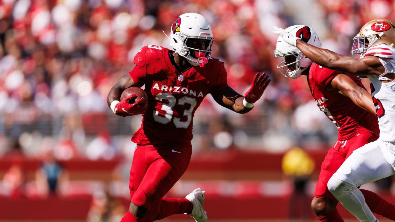 Source: Cards RB Trey Benson to miss 4-6 weeks after surgery