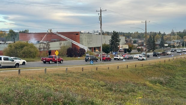 Fire crews battle blaze at former legion building in Ogden