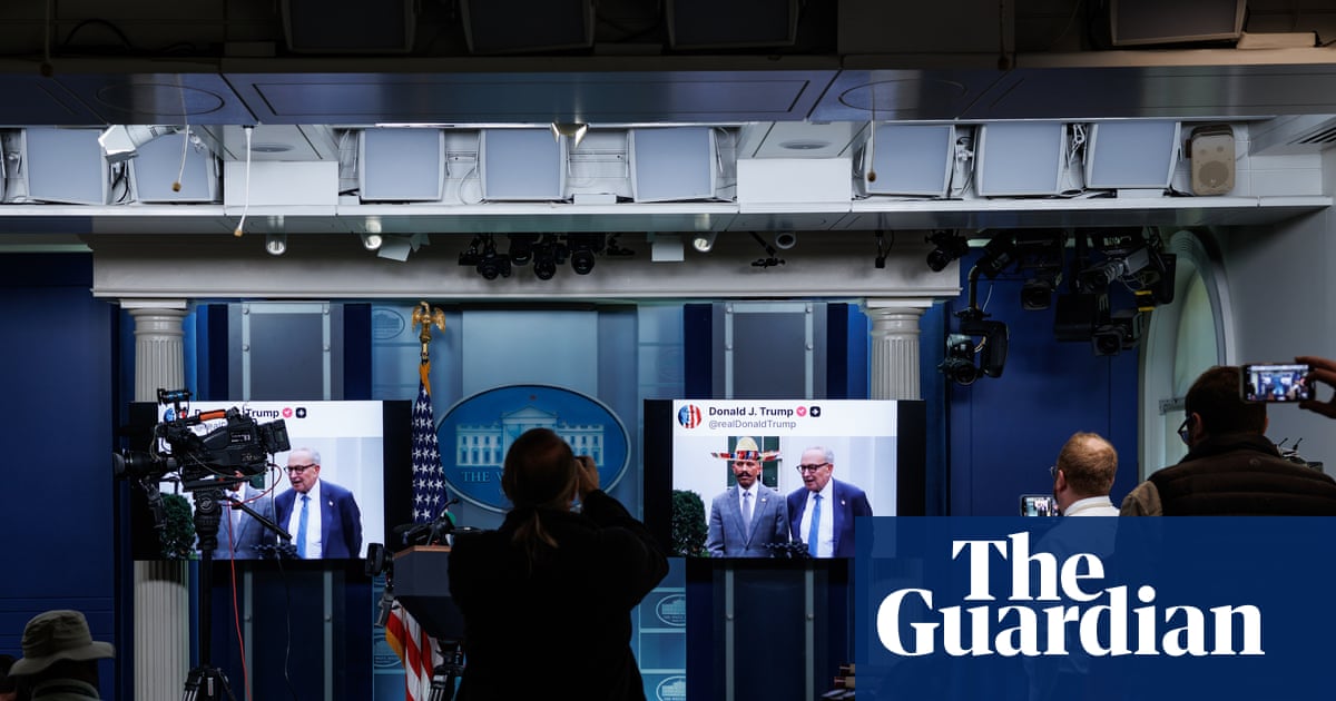 White House plays racist deepfake video of Democratic leaders on loop | Trump administration