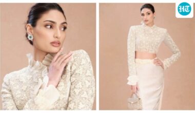 Athiya Shetty makes her first public appearance after daughter's birth at Bvlgari exhibition in a dreamy look