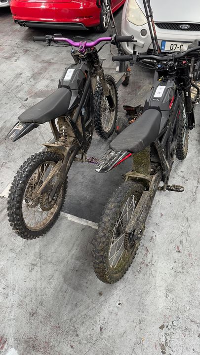 Photo of the scramblers seized