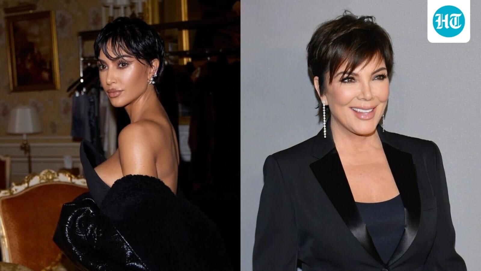 Kim Kardashian is the spitting image of mom Kris Jenner as she debuts new pixie haircut at Paris Fashion Week