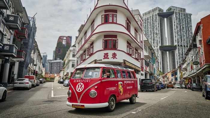 Porsche unveils final PEC Singapore concept and revives Renndienst legacy