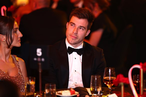 Essendon captain Zach Merrett at the Brownlow.