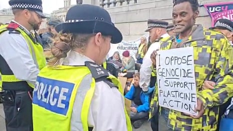 'I will not be silenced': London protest against ban on Palestine Action goes ahead – video