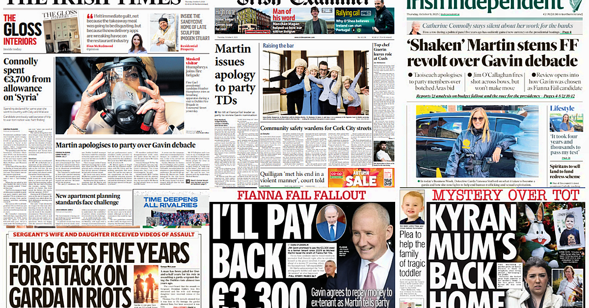 What the papers say: Thursday's front pages