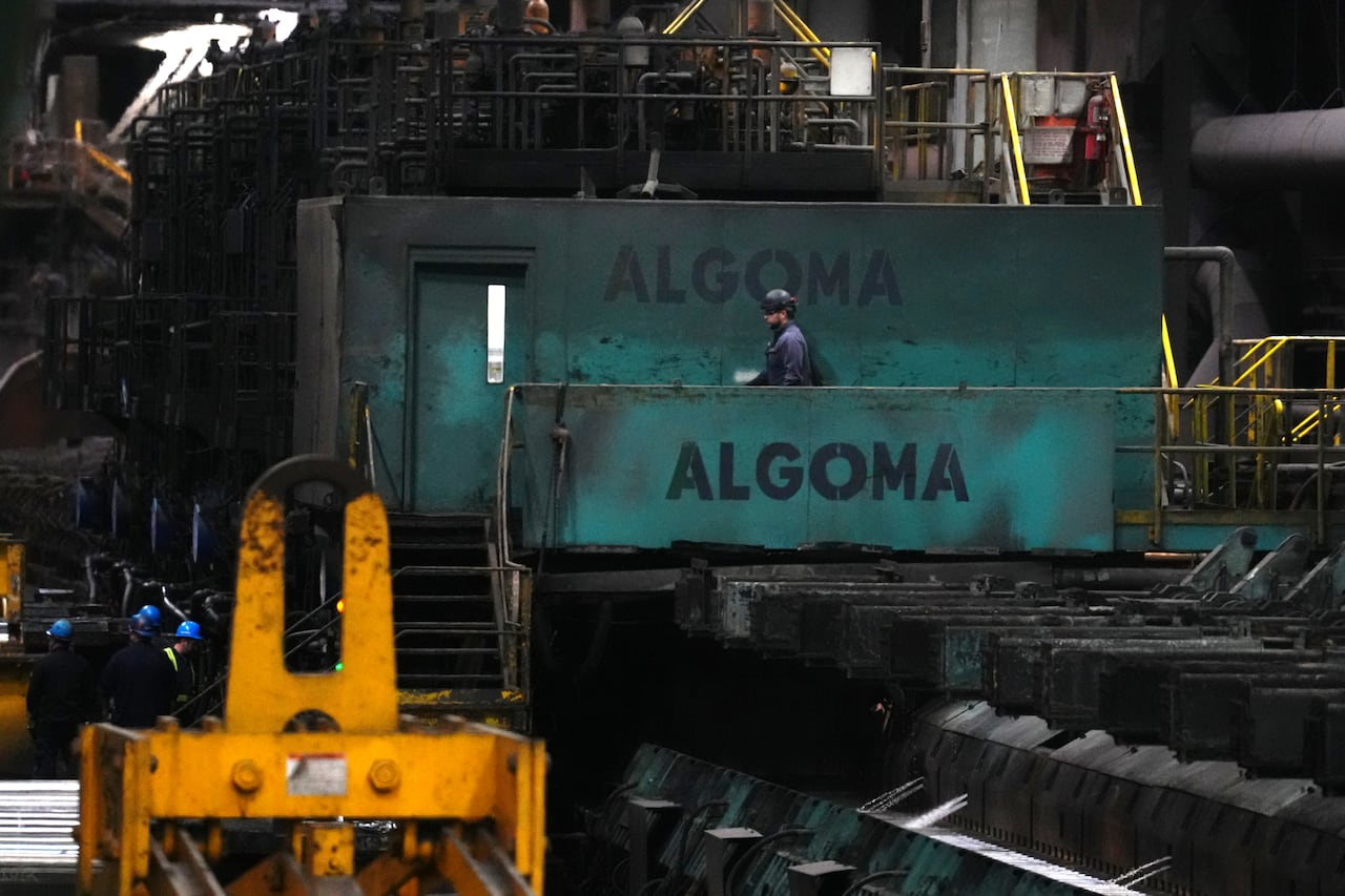 A worker in a steel plant