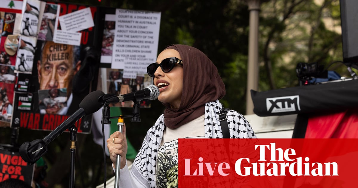 Palestine supporters rally in three Australian capitals – as it happened | Australian politics