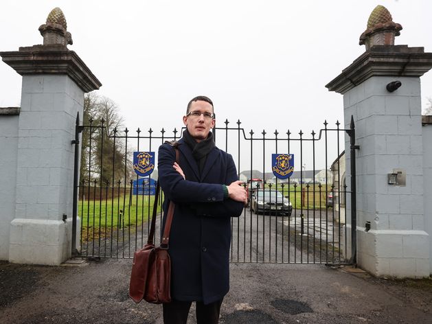 Enoch Burke in stand-off with security employed by school to stop him getting in