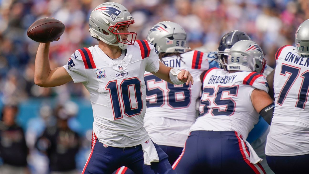 QB Drake Maye sets Patriots record for completion percentage