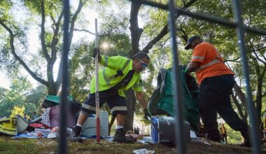Canadians' feelings about homeless encampment clearing: poll