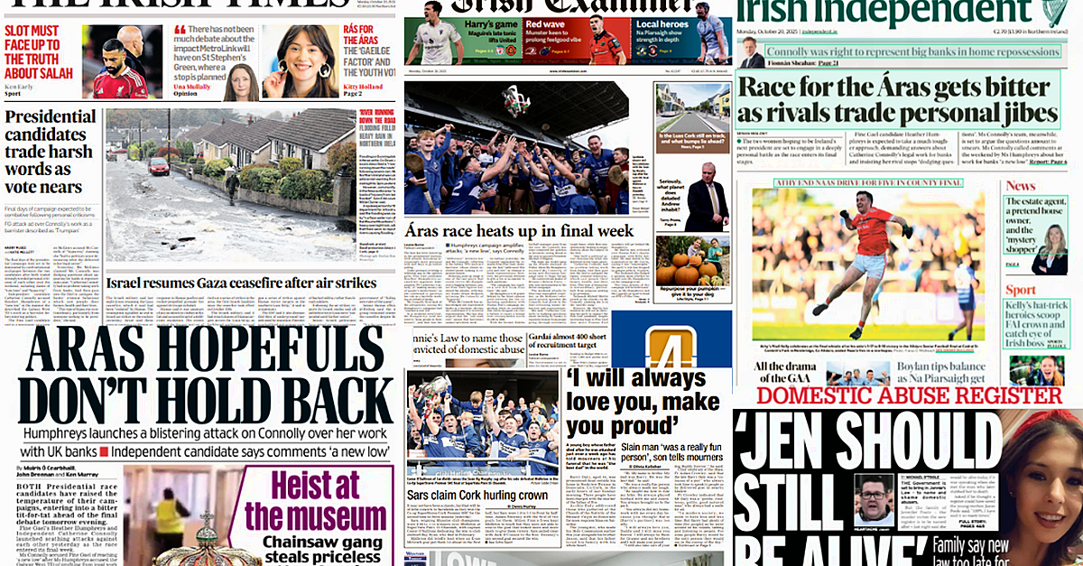 What the papers say: Monday's front pages