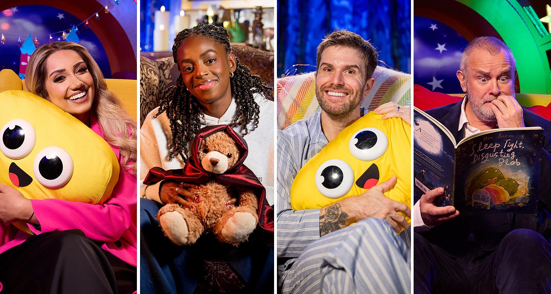 Nikita Kanda, Cat Burns, Joel Dommett, and Hugh Bonneville read new CBeebies Bedtime Stories