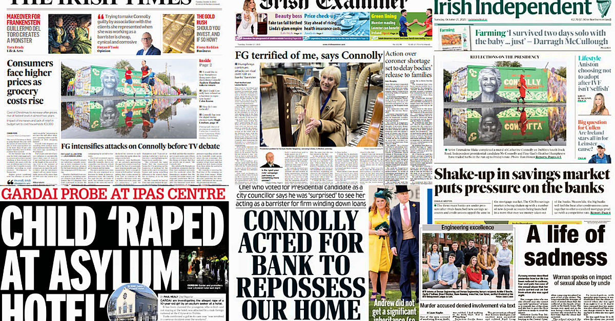 What the papers say: Tuesday's front pages