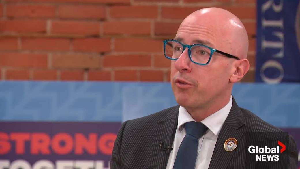 Click to play video: 'Edmonton mayoral candidate Andrew Knack interview'