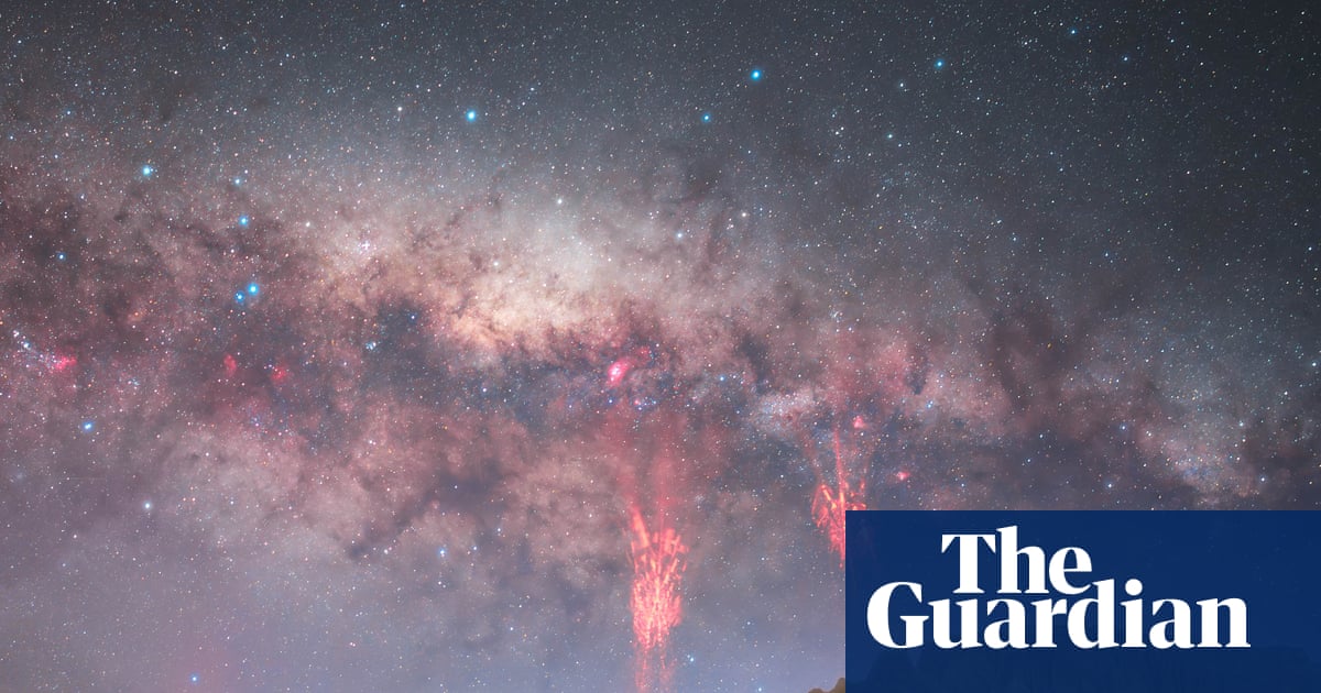 ‘A perfect coincidence’: rare red lightning captured in New Zealand skies | New Zealand