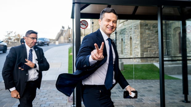 Poilievre pressed on his RCMP 'despicable' comments, denies saying Trudeau should have been jailed