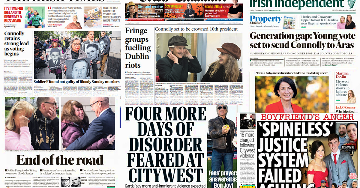 What the papers say: Friday's front pages