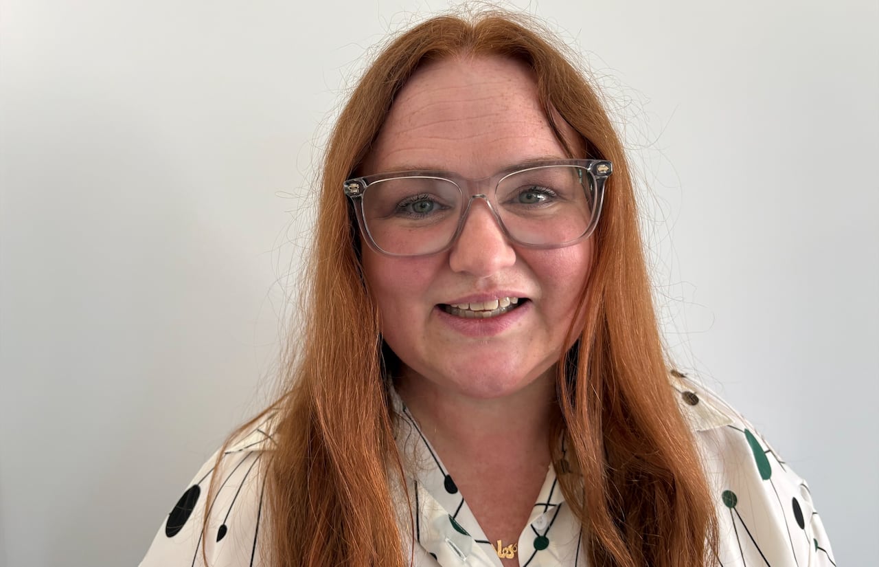 Portrait of woman smiling at camera