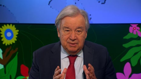 UN chief António Guterres: 'We don't want to see the Amazon become a savannah' - video