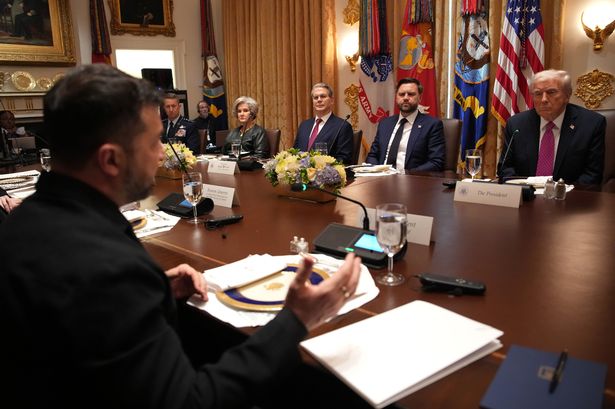 Trump meeting Zelensky at the White House