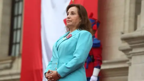 Getty Images Peru's former president Dina Boularte