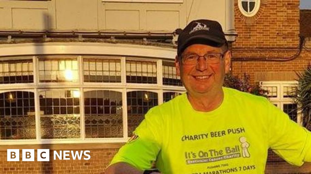 Third 'beer keg push' ultra marathon gets under way in Norwich