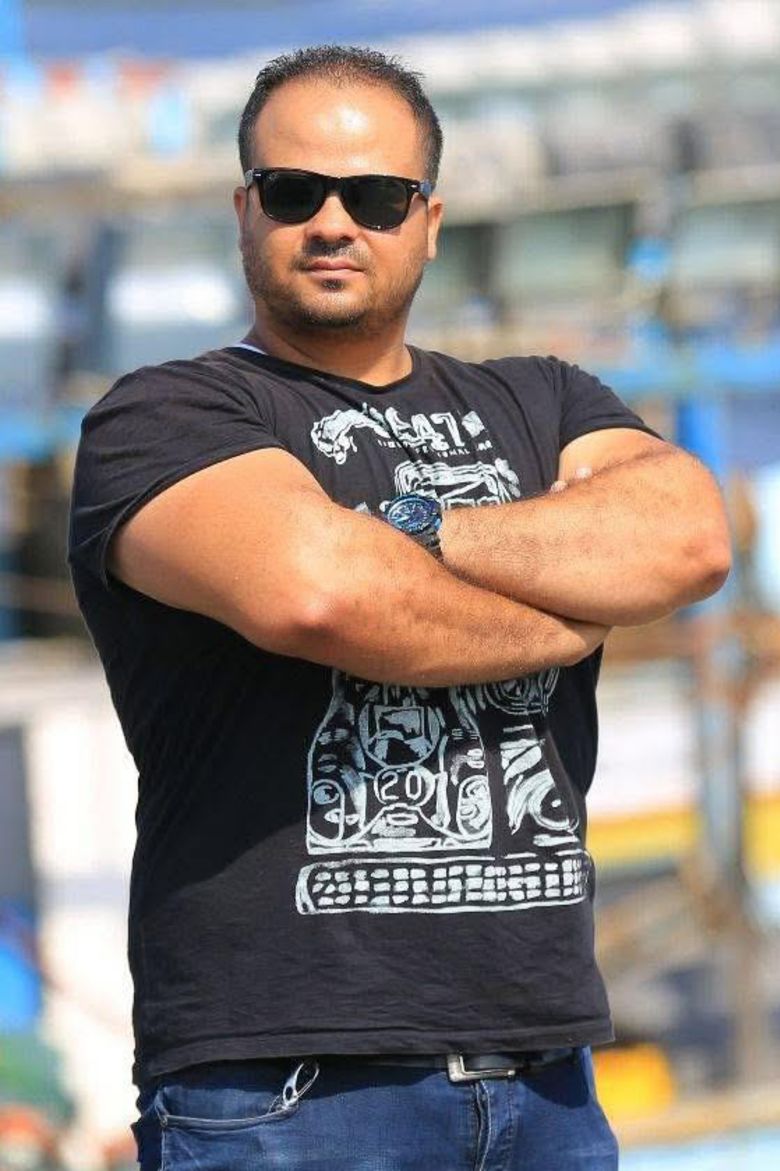 This photo was taken by Mohammed Saeed Al-Khatib's friend before the war, during a visit to the Gaza port. 