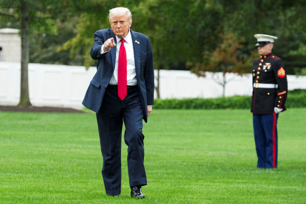 U.S. President Trump at the White House