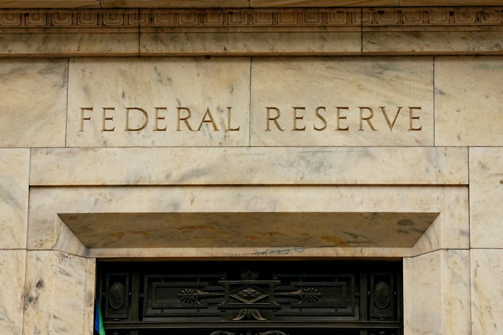 FILE PHOTO: The Federal Reserve building in Washington