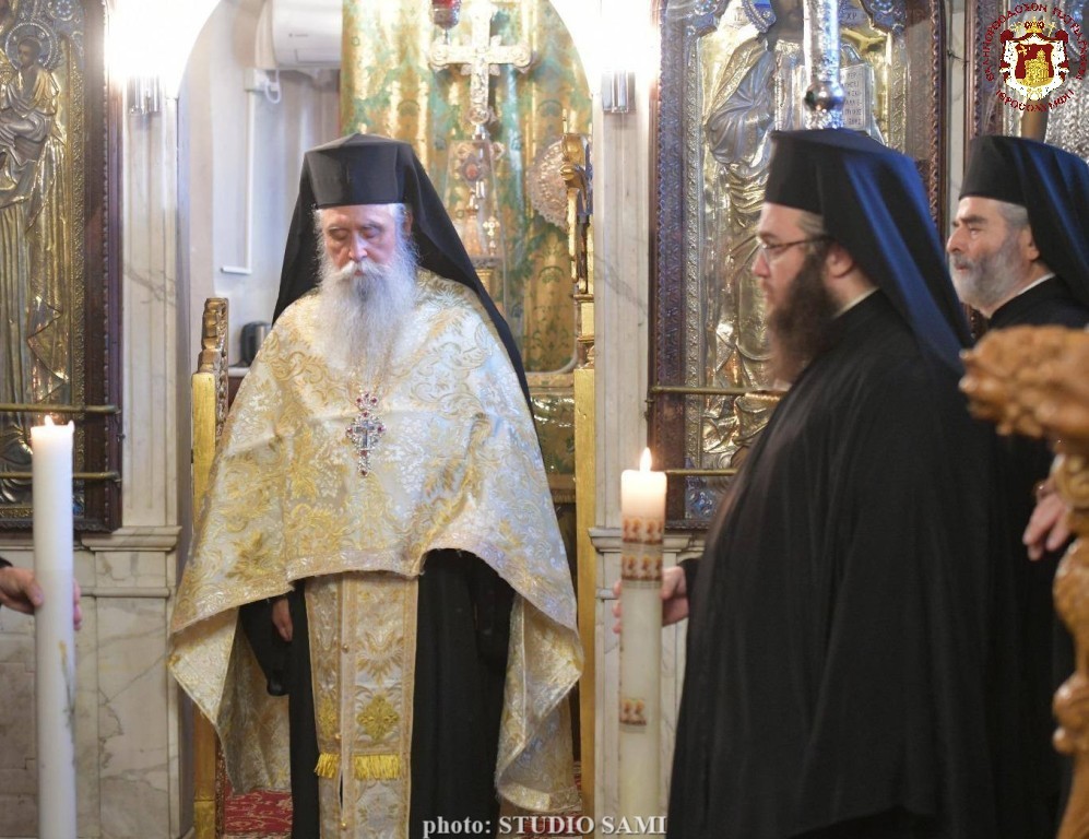 THE ANNOUNCEMENT OF THE ELECTION OF THE NEW ARCHBISHOP OF SINAI, THE SERVICE OF THE GREAT MESSAGE, AND THE RECEPTION AT THE HALL OF THE THRONE - Jerusalem Patriarchate