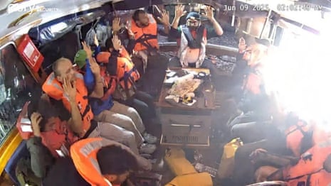 How the Israeli navy intercepted the Global Sumud flotilla – video