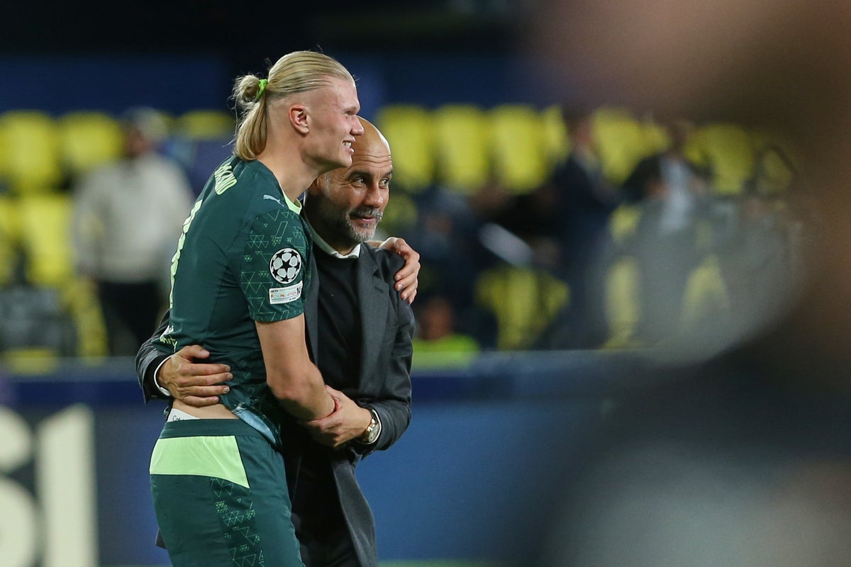 Pep Guardiola happy as Man City give Erling Haaland some goal support