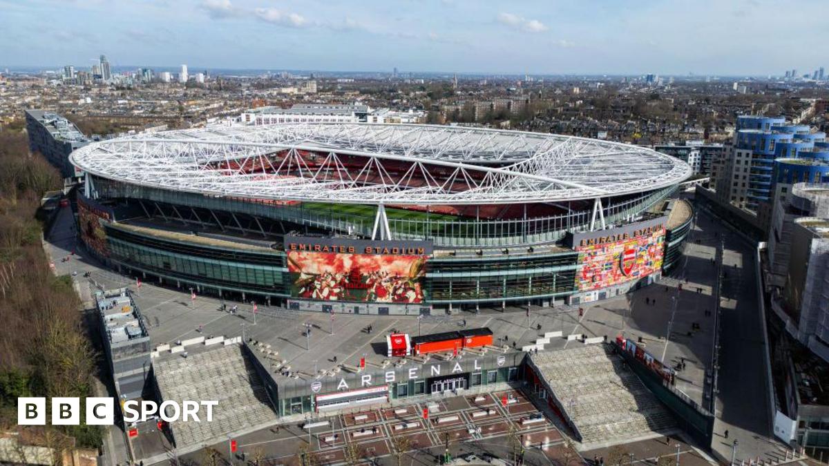 A birdseye view of Emirates Stadium