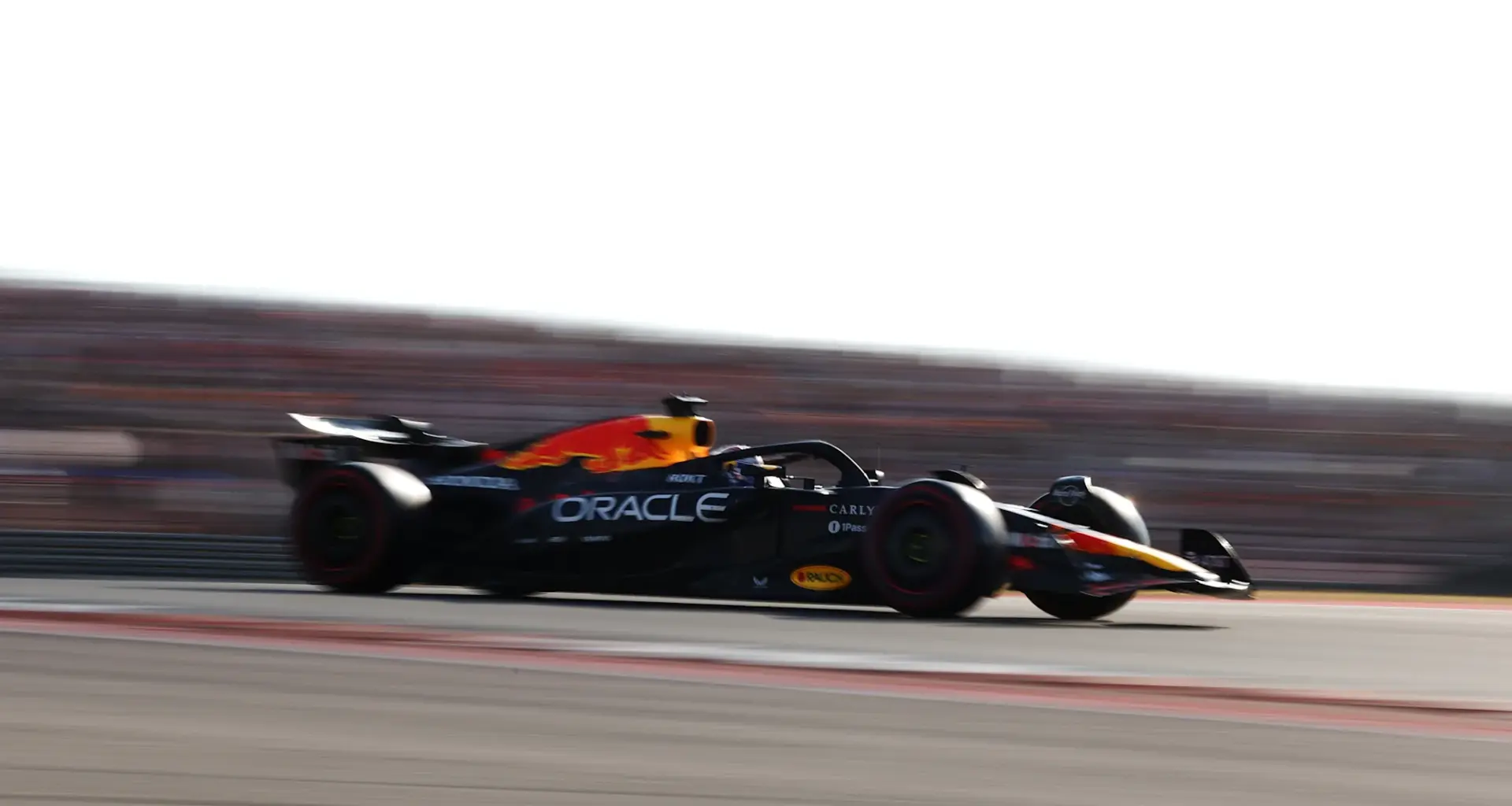AUSTIN, TEXAS - OCTOBER 18: Max Verstappen of the Netherlands driving the (1) Oracle Red Bull