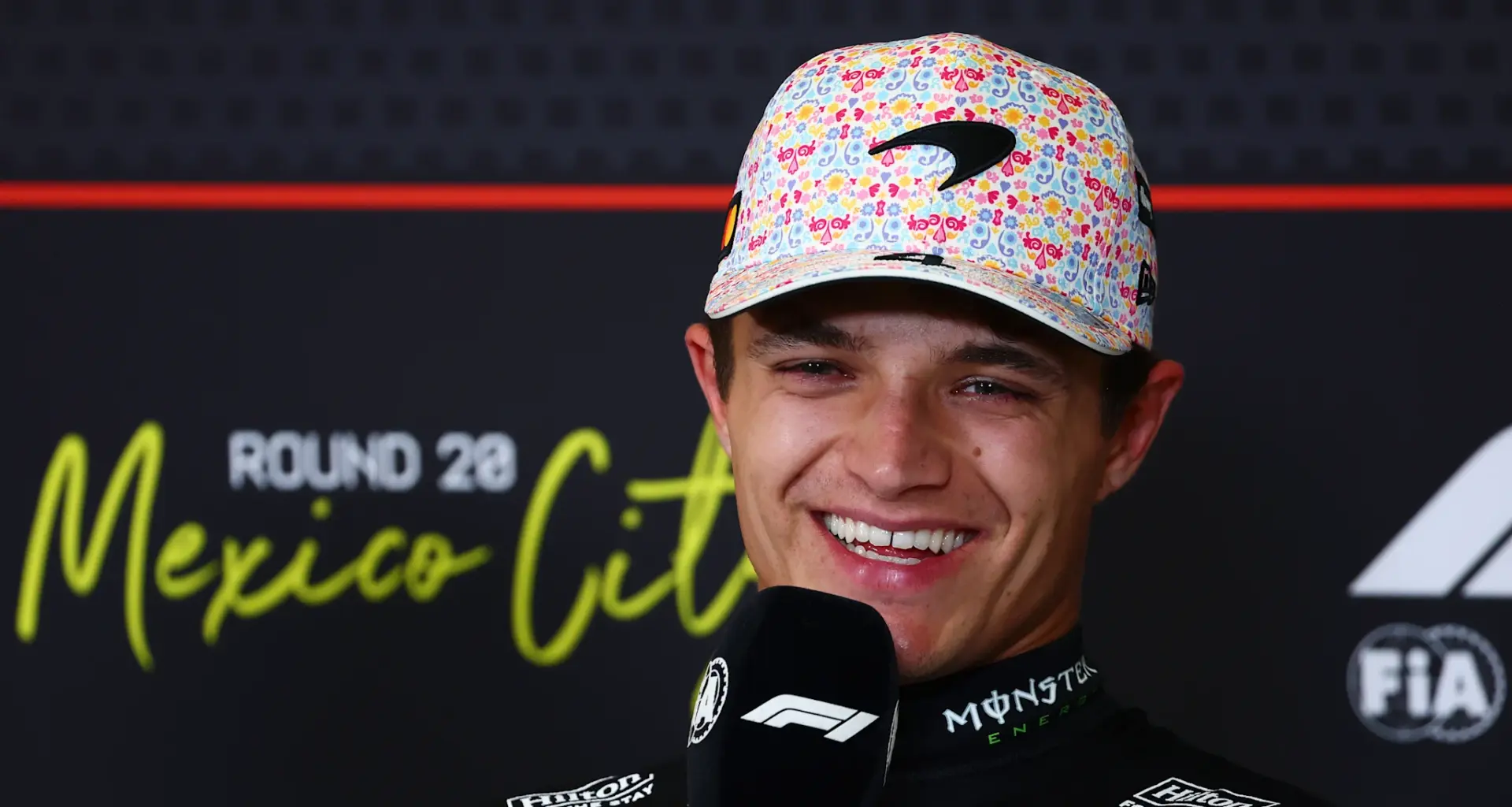 ONBOARD: Lando Norris’ 2025 Pirelli Pole Position Award lap at the Mexico City Grand Prix