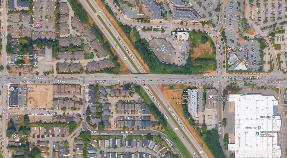 24 avenue overpass highway 99 surrey